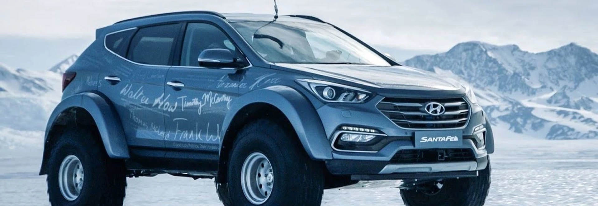 Monster Hyundai Santa Fe becomes first passenger car to conquer Antarctica